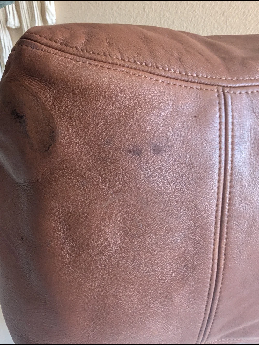 Coach Large Tan Leather Tote with Single Shoulder Strap